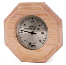 Термометр для бани SAWO восмиугольник под стеклом 240-ТА\TFA