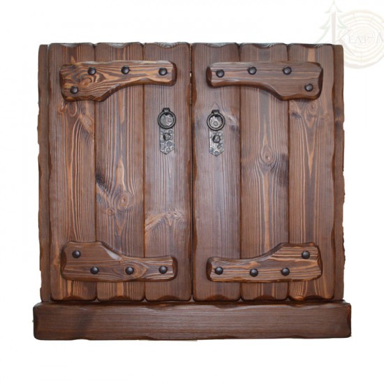 Ящик напольный (2 двери) с коваными  ручками,серия "Медведь"  600х590хН820