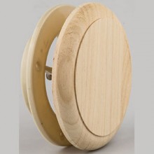 Клапан вентиляции D100мм "Sauna wood" древесина абаш (212F)