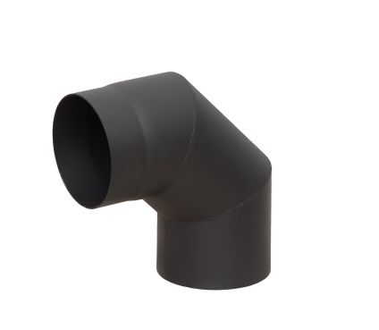Отвод угол 90* Ф150 2 мм (КПД) черный