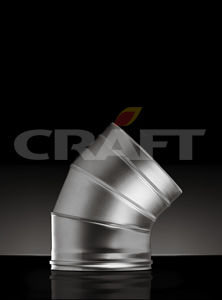 Craft сэндвич-колено 45° (316/0,8мм+304/0,5мм) Ф230х130 изоляция 50 мм