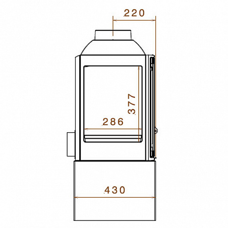 Печь LCI 5 GF Stove (Liseo) черная 