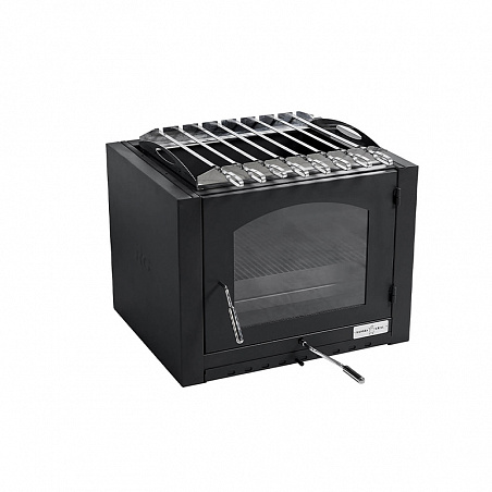 Встраиваемый гриль барбекю угольно - дровяной. Модель "GRILL - BOX".