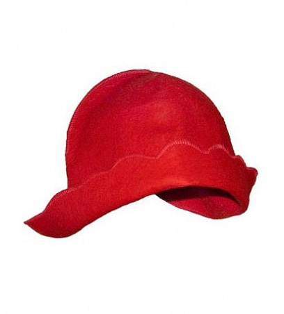 Колпак для бани "Красная шапочка" фетр натуральный