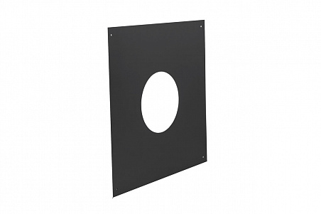 Накладка декоративная Ф200 550*550 0,7мм (КПД) черный