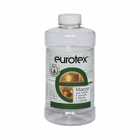 Масло для защиты полка 0,8 л бесцветный "EUROTEX-САУНА" /РОГНЕДА/