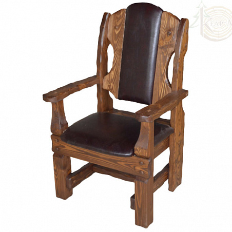 Кресло "Лорд" 710х620хН1170 (кожа + спинка кожа)