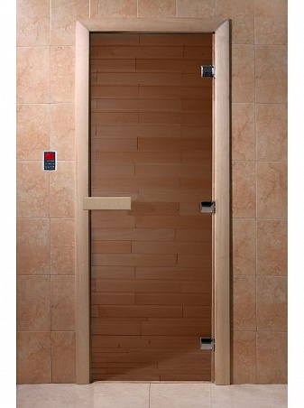 Дверь для бани стеклянная 1900*700мм  "DoorWood"