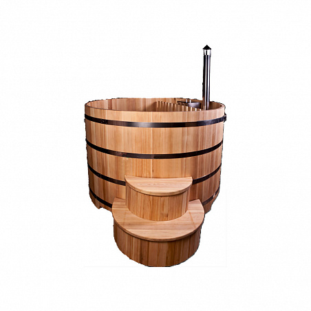Фурако круглая с внутренней дровяной печкой (H120*D200*4 см) КазКедр