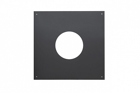 Накладка декоративная Ф200 550*550 0,7мм (КПД) черный