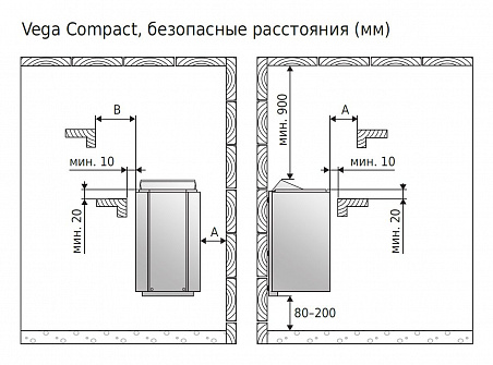 Э/печь Harvia Vega Compact BC-23 Steel