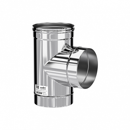 Craft тройник 90° (AISI 316 0,8 мм. матовая) Ø 115