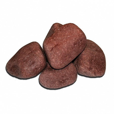 Камень для сауны малиновый кварцит обвалованный Карелия кор.20 кг
