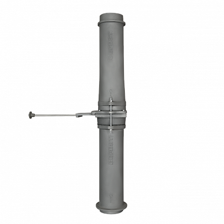 Чугунный шиберный модуль 115/1000 (труба+шибер м/м+труба)