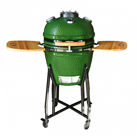 Керамический гриль - барбекю Start grill-22, зеленый, 57см (арт.SKL22G, со стеклянным окошком)