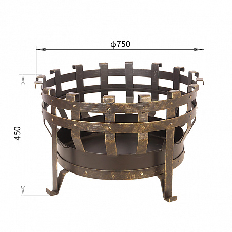 Костровая чаша кованая №5 Везувий