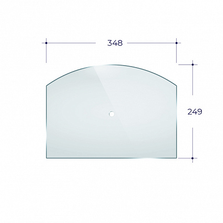 Стекло Везувий (224) (0,249*0,348) Арка (под термометр)
